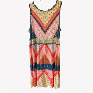 💙2/$25 Patrons of Peace Small Multi-Coloured Dress Summer Lightweight Beach
